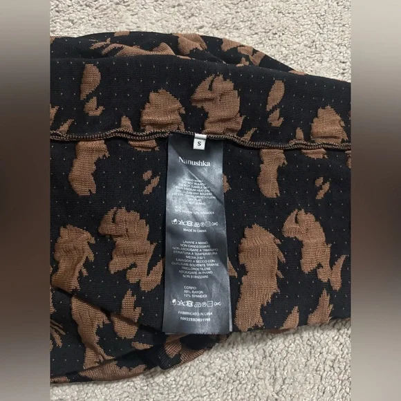 Nanushka Brown and Black Bodycon Maxi Dress - Picture 7 of 9